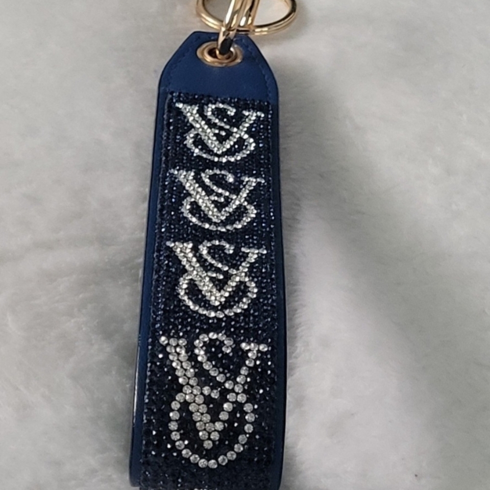 Nwt VS Wristlet Keychain Blue sapphire and Silver With Rhinestone.Read Full Post - Picture 11 of 12